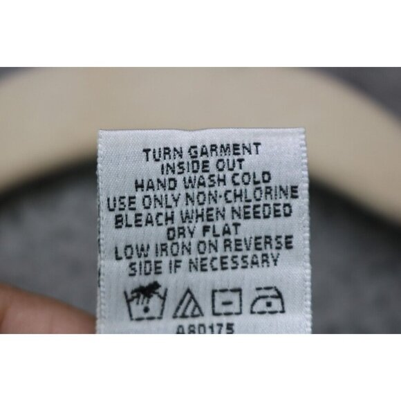 Quaker Factory Striped Short Sleeve Blouse-Embroidered-Rhinestones-Medium - Picture 8 of 11